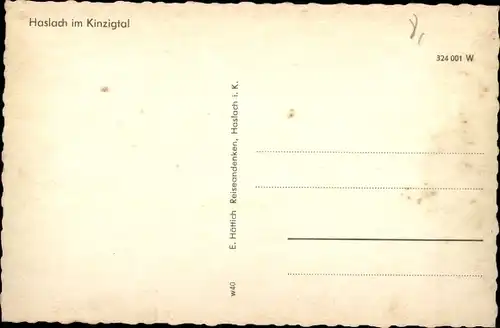 Ak Haslach im Kinzigtal Schwarzwald, Rathaus, Straßenpartie