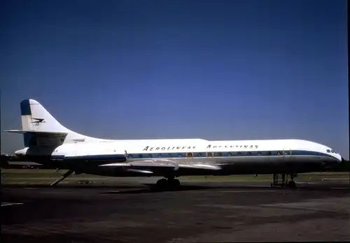 Ak Argentinisches Passagierflugzeug Aerolineas Argentinas, Caravelle III, LV-HGX Cn19