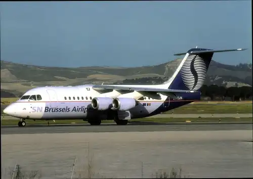Ak Belgisches Passagierflugzeug SN Brussels Airlines, Avro RJ85, OO-DJN
