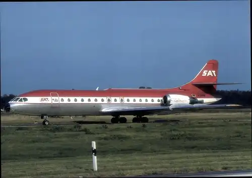 Ak Deutsches Passagierflugzeug SAT, Caravelle 10R, D-ABAW, Cn 239