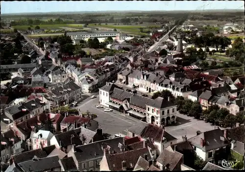 Ak Contres Loir-et-Cher, Vue generale aerienne, Luftaufnahme