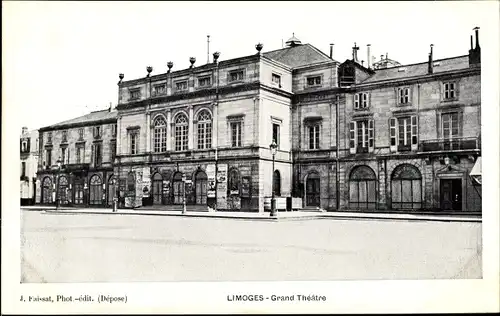Ak Limoges Haute Vienne, Grand Theatre