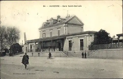 Ak Auxerre Yonne, Gare Saint Gervais