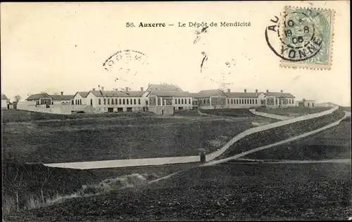 Ak Auxerre Yonne, Le Depot de Mendicite