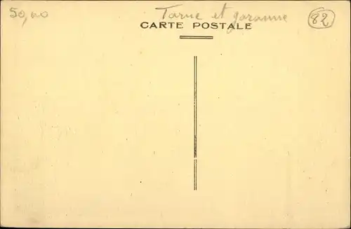 Ak Moissac Tarn et Garonne, Pont, Cote de Castelsarrasin, Inondations du Midi 1930