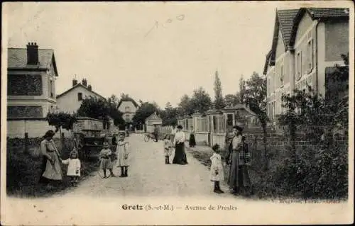 Ak Gretz Seine et Marne, Avenue de Presles