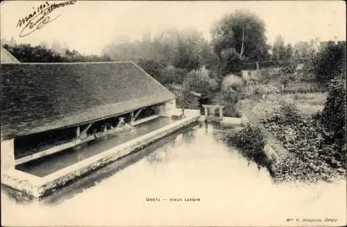 Ak Gretz Seine et Marne, Vieux Lavoir