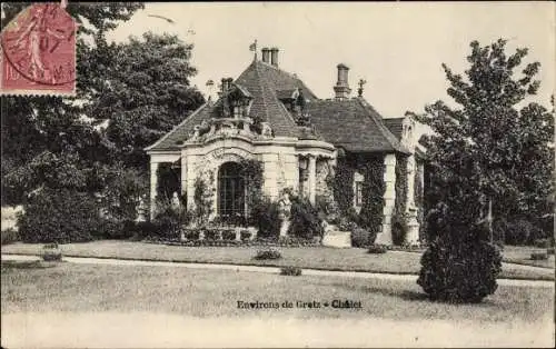 Ak Gretz Seine et Marne, Chalet