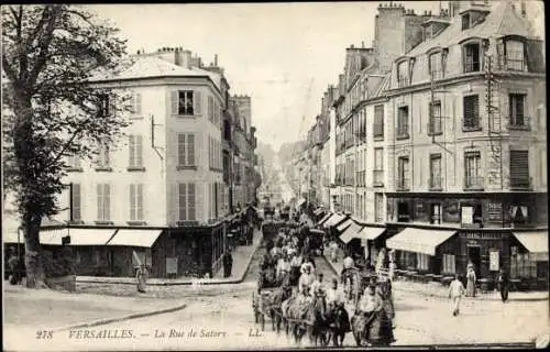 Ak Versailles Yvelines, Rue Satory