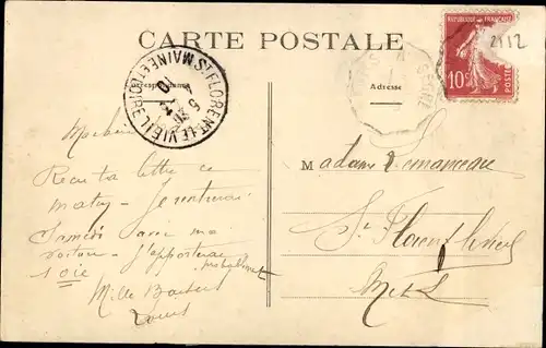 Ak Candé Maine et Loire, La Rue de Bretagne, Au Bon Coin