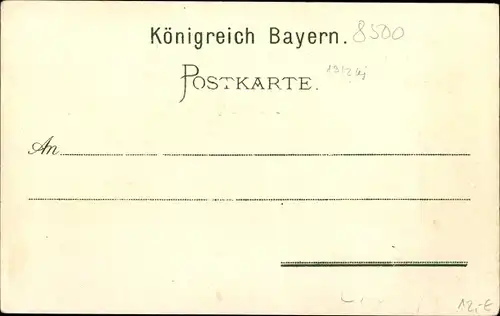 Litho Nürnberg in Mittelfranken Bayern, XII Deutsches Bundesschießen 1897, Frauen in Trachten