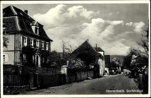 Ak Obererlbach Haundorf in Mittelfranken, Dorfstraße