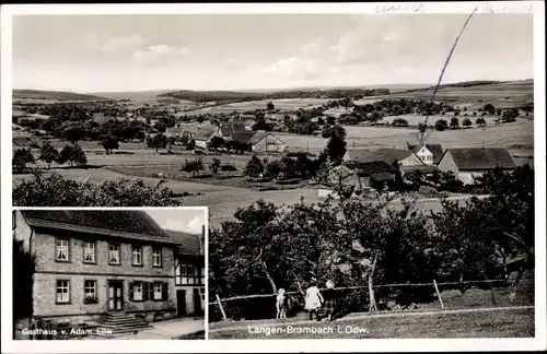 Ak Langenbrombach Langen Brombach Brombachtal im Odenwald, Panorama, Gasthaus