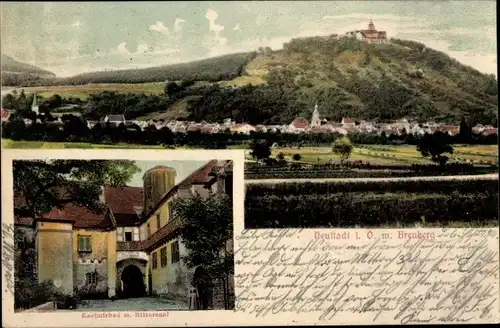 Ak Neustadt Breuberg Odenwald, Gesamtansicht, Kasimirbad mit Rittersaal