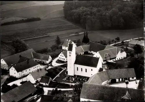 Ak Göbelsbach Pfaffenhofen an der Ilm Oberbayern, Fliegeraufnahme