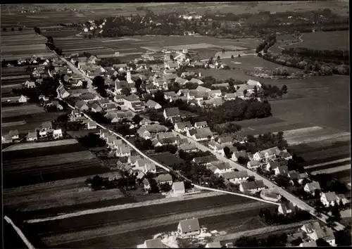 Ak Ebenhausen Kreis Pfaffenhofen an der Ilm Oberbayern, Fliegeraufnahme