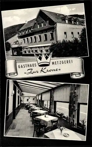 Ak Oberfell an der Mosel, Gasthaus Zur Krone