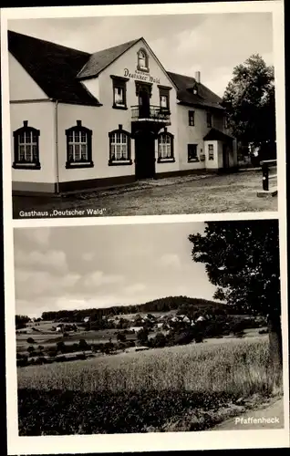 Ak Pfaffenheck Nörtershausen Rheinland Pfalz, Gasthaus Deutscher Wald, Panorama