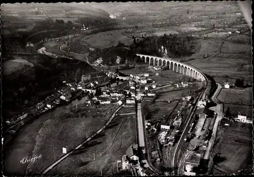Ak Saint Léonard de Noblat Haute Vienne, Vue aerienne, Luftbild