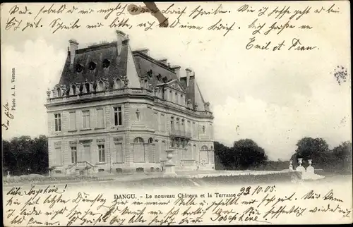 Ak Dangu Eure, Le nouveau Chateau, La Terrasse