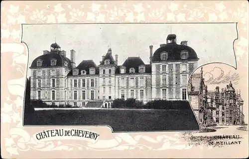 Ak Cheverny Loir et Cher, Chateau, Schloss, Schloss Meillant