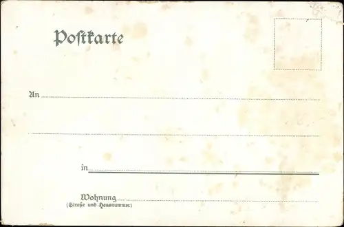 Litho Kayna Zeitz in Sachsen Anhalt, Försterei, Kirche, Denkmal, Apotheke