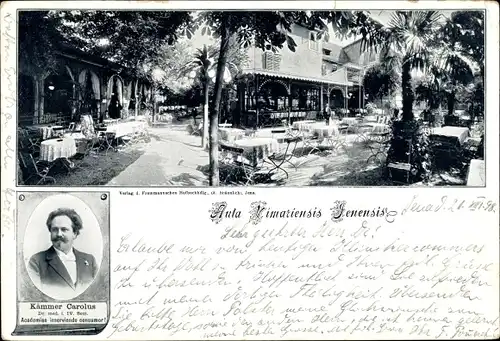 Studentika Ak Jena in Thüringen, Aula Vimariensis Jenensis, Kämmer Carolus