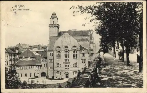 Ak Iserlohn im Märkischen Kreis, Badeanstalt