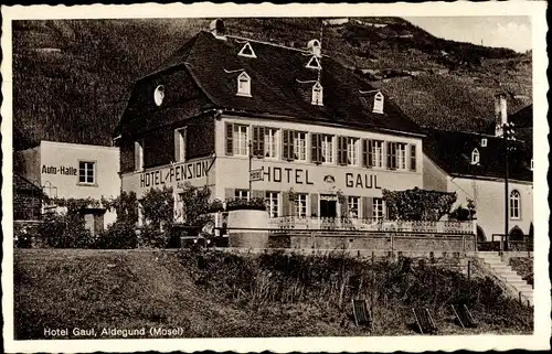 Ak Sankt Aldegund an der Mosel, Hotel Pension Gaul