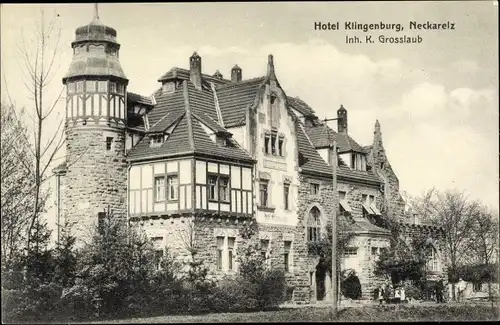 Ak Neckarelz Mosbach am Odenwald, Hotel Klingenburg