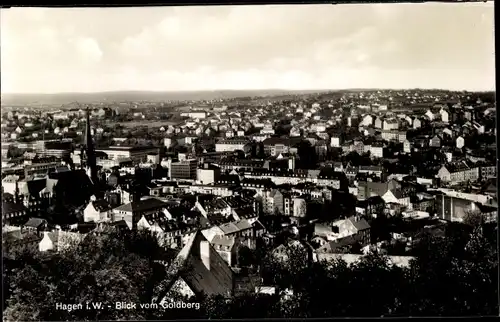 Ak Hagen in Westfalen, Blick vom Goldberg, Gesamtansicht