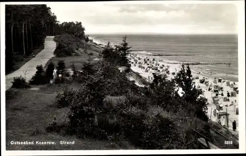 Ak Ostseebad Koserow auf Usedom, Strand
