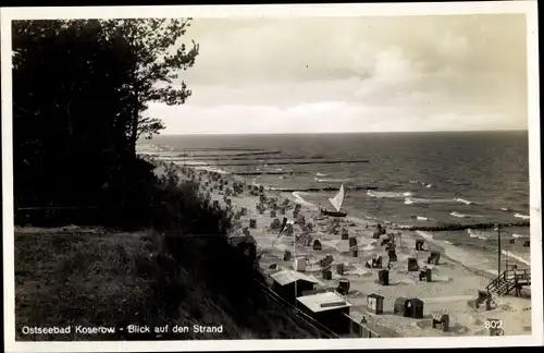 Foto Ak Ostseebad Koserow Usedom, Strandblick