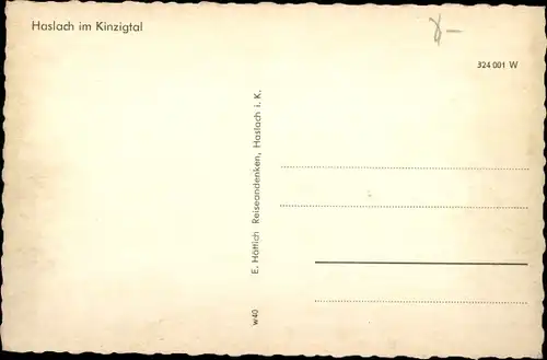 Ak Haslach im Kinzigtal Schwarzwald, Rathaus, Straßenpartie