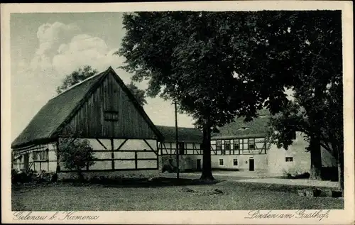 Ak Gelenau Kamenz Sachsen, Linden am Gasthof