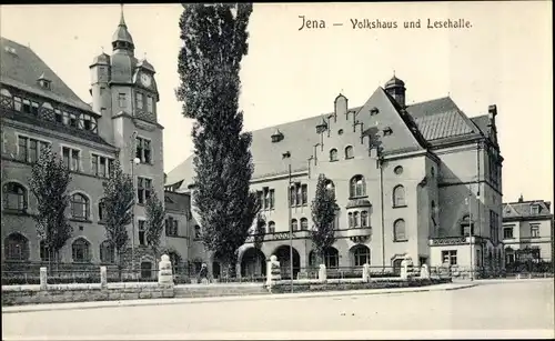 Ak Jena in Thüringen, Volkshaus und Lesehalle