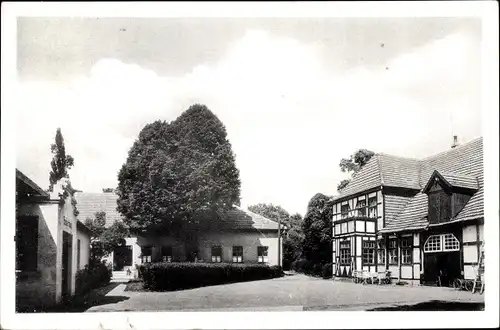 Ak Fiestel Espelkamp in Ostwestfalen Lippe, Teilansicht, Gasthaus