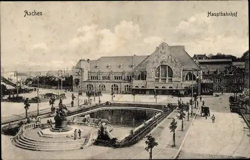 Ak Aachen in Nordrhein Westfalen, Hauptbahnhof