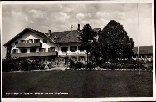Ak Füssen, Gaststätte und Pension Wiesbauer, Hopfensee