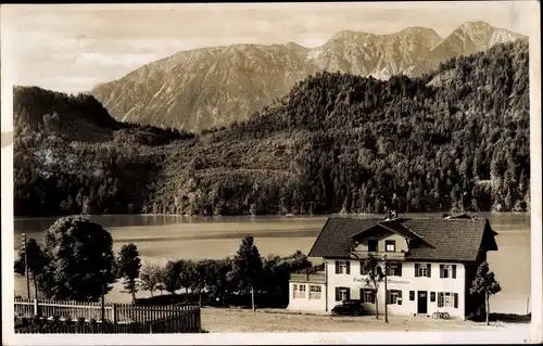 Ak Füssen im Ostallgäu, Gasthof Weissensee, Berge