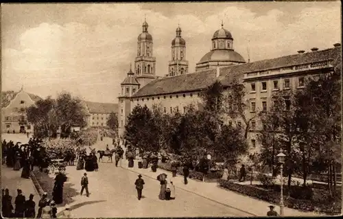 Ak Kempten im Allgäu Schwaben, Residenzplatz