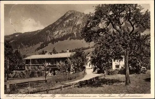 Ak Bad Oberdorf Bad Hindelang im Oberallgäu, Landhaus Tuffentsammer, Hintersteinerstraße, Hirschberg