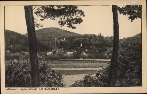 Ak Jugenheim an der Bergstrasse Hessen, Gesamtansicht