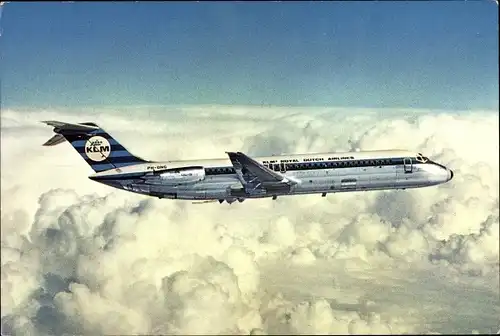 Ak Niederländisches Passagierflugzeug KLM, Stretched DC-9 Jet, DC-9-30