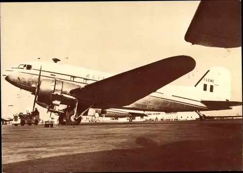 Ak Italienisches Passagierflugzeug, Alitalia, Douglas DC-3 Dakota, I-LENE