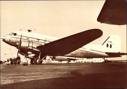 Ak Italienisches Passagierflugzeug, Alitalia, Douglas DC-3 Dakota, I-LENE