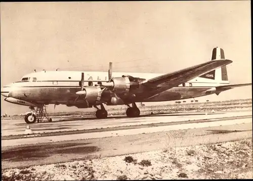 Ak Italienisches Passagierflugzeug, Alitalia, Douglas DC-6B