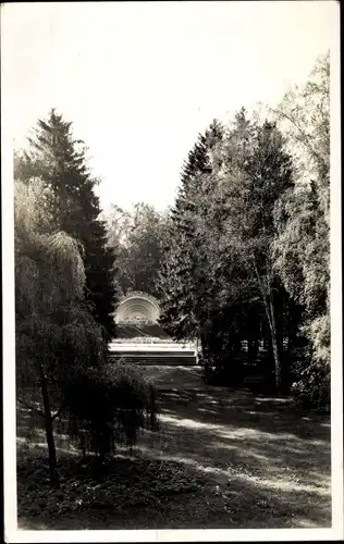 Foto Ak Polczyn Zdrój Bad Polzin Pommern, Konzerthalle, Parkanlagen