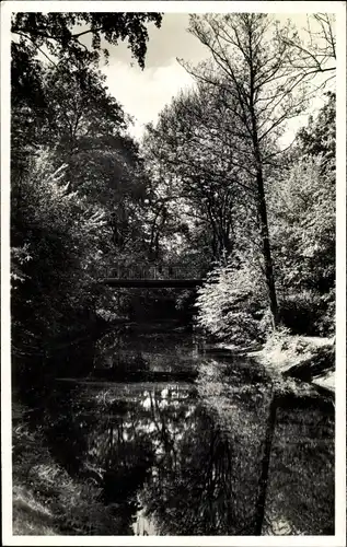 Foto Polczyn Zdrój Bad Polzin Pommern, Brücke, Flusspartie