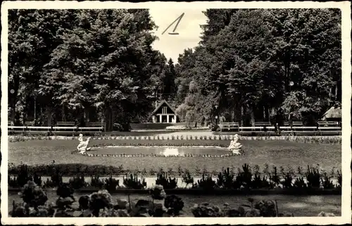 Ak Polczyn Zdrój Bad Polzin Pommern, Kurkonzertplatz, Quellentempel